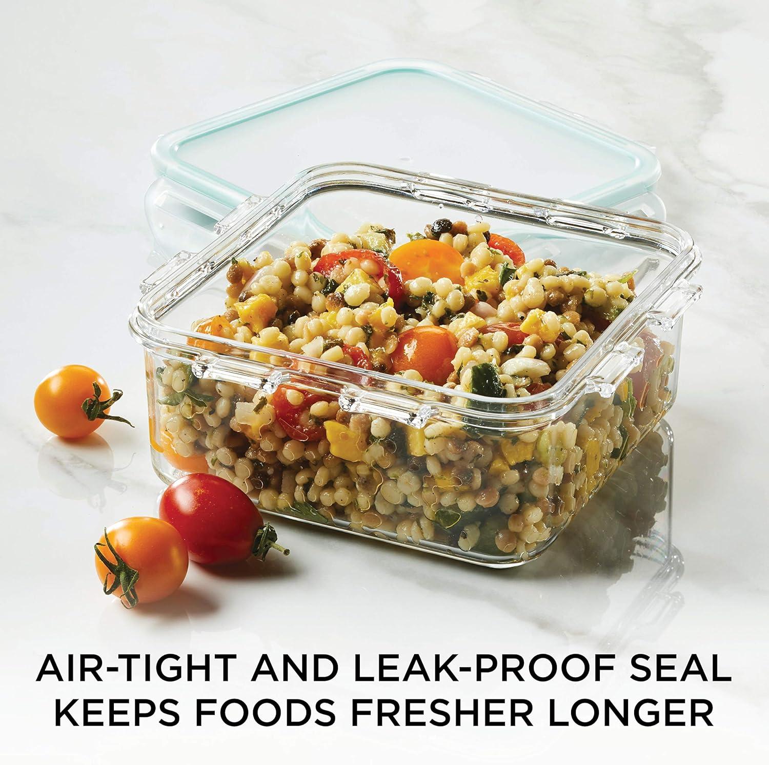 image:imageLOCK amp LOCK Purely Better Tritan ContainerRectangle Food Storage Bin 37 Ounce ClearSquare