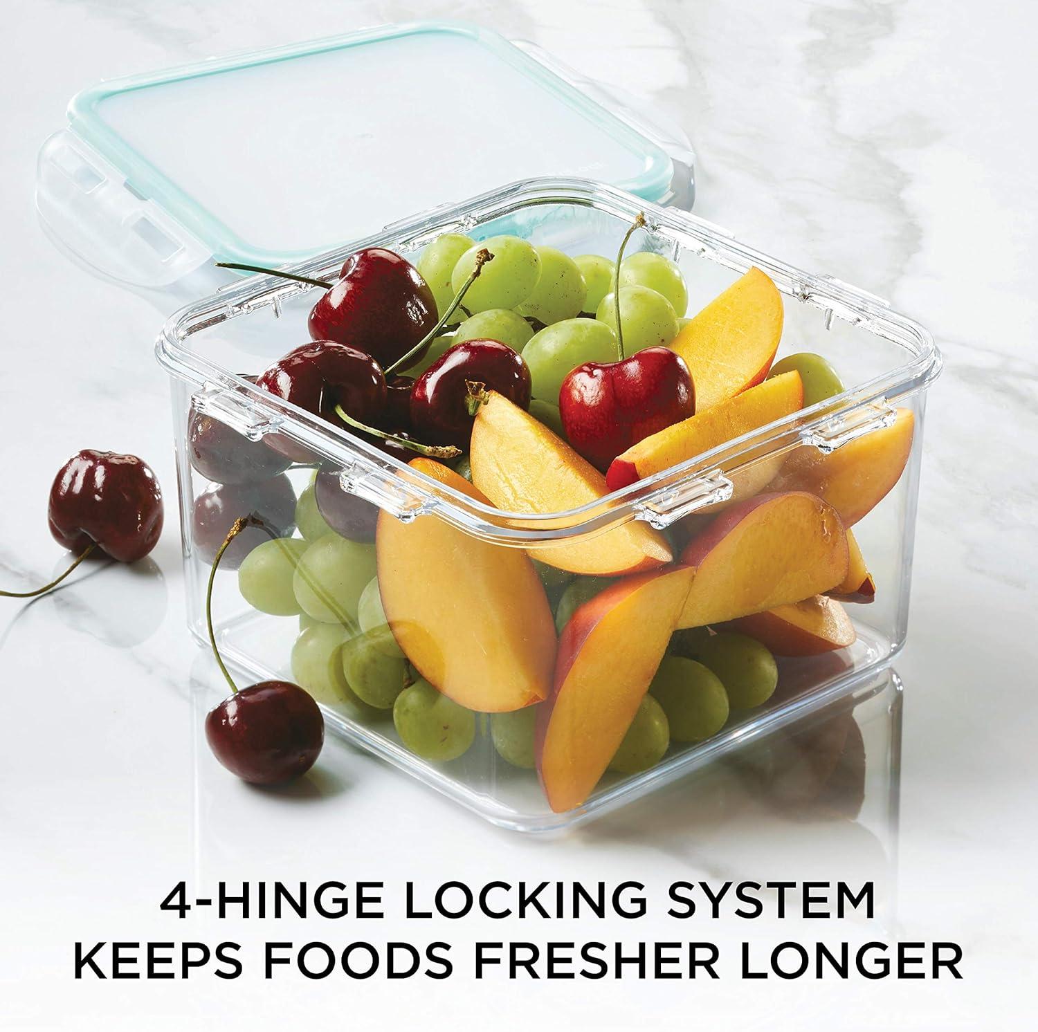 image:imageLOCK amp LOCK Purely Better Tritan ContainerRectangle Food Storage Bin 37 Ounce ClearSquare