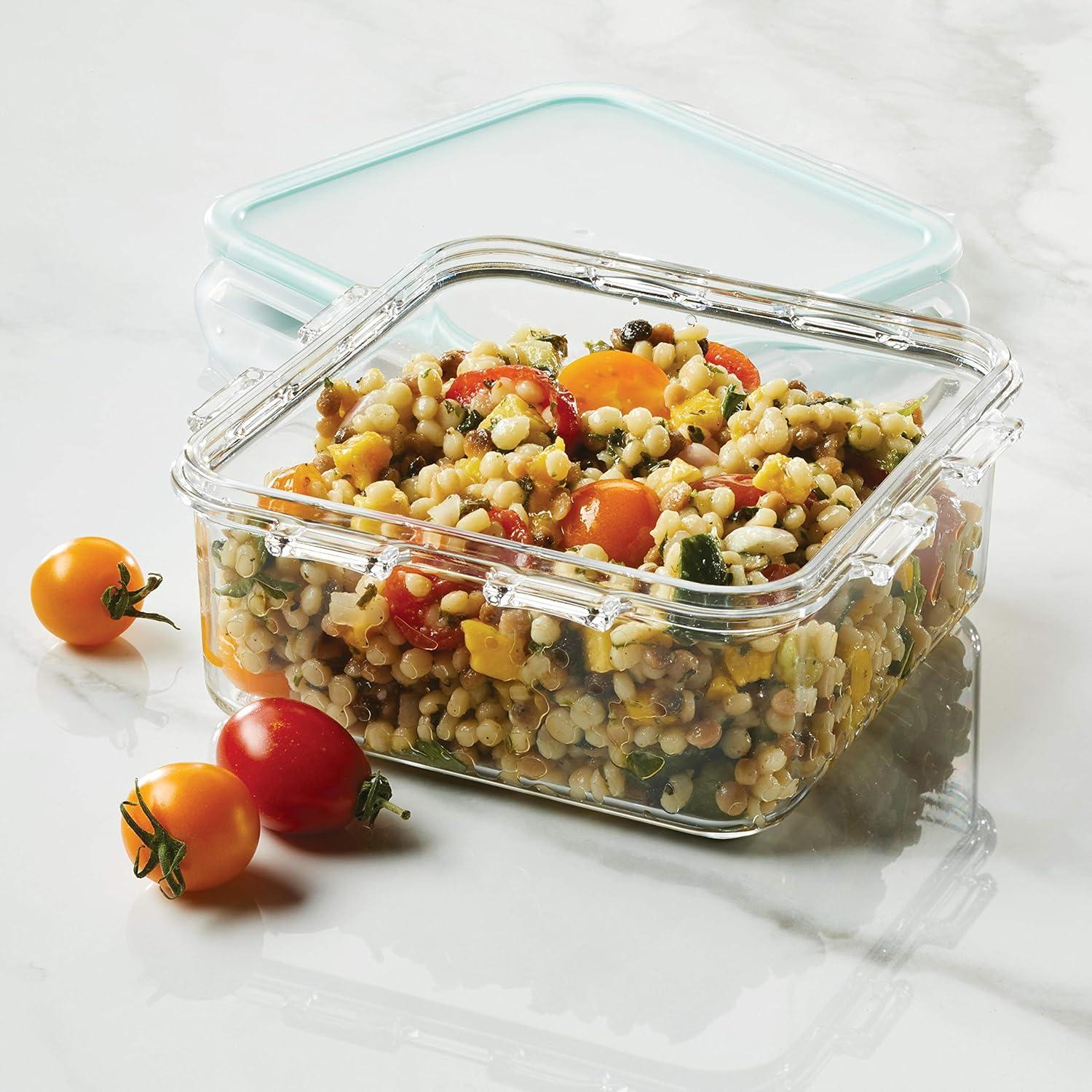 image:imageLOCK amp LOCK Purely Better Tritan ContainerRectangle Food Storage Bin 37 Ounce ClearSquare