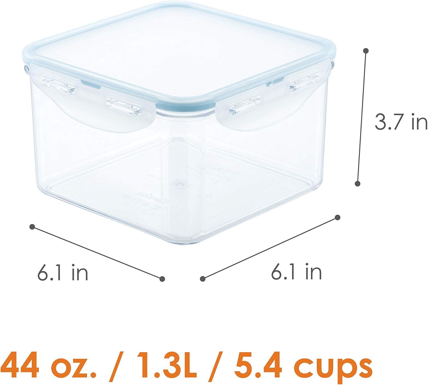 image:imageLOCK amp LOCK Purely Better Tritan ContainerRectangle Food Storage Bin 37 Ounce ClearSquare