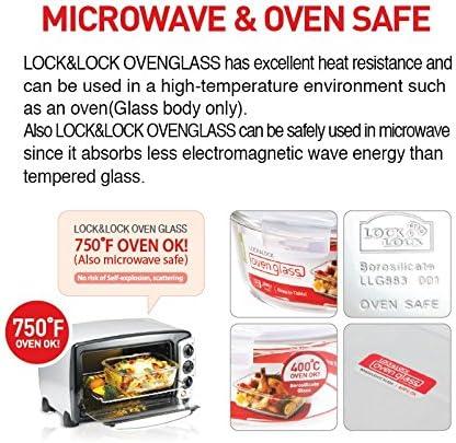 image:imageLock amp Lock Purely Better Glass Food Storage Container with Steam Vent Lid Square17 oz Color May VaryRound 3212 oz