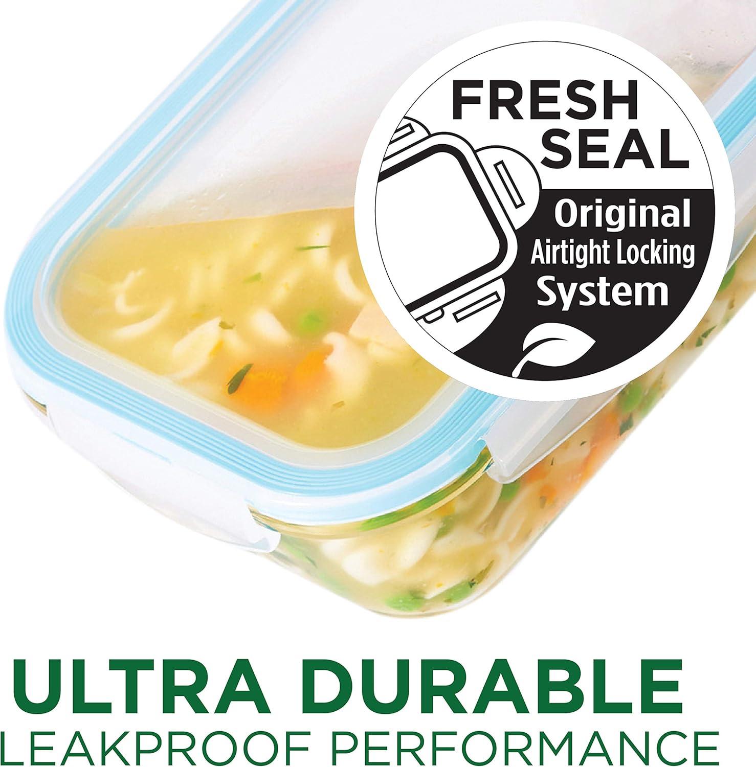 image:imageLock amp Lock Purely Better Glass Food Storage Container with Steam Vent Lid Square17 oz Color May VarySquare 676 oz