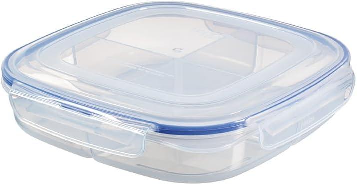 image:imageLocknLock Easy Essentials Food Storage Container SetFood Storage Bin Set 8 Piece Clear1 35 L