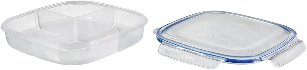 image:imageLocknLock Easy Essentials Food Storage Container SetFood Storage Bin Set 8 Piece Clear1 35 L