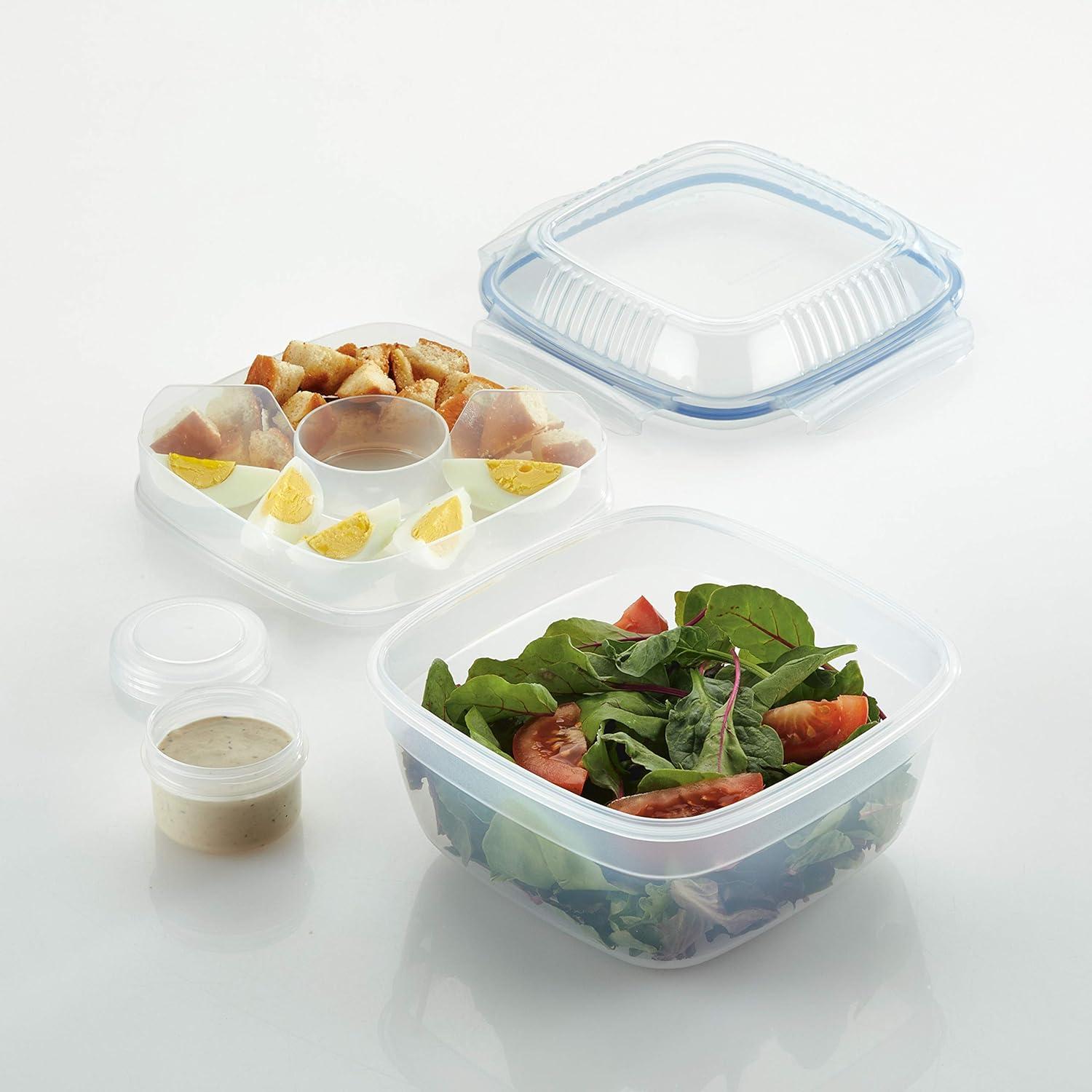 image:imageLocknLock Easy Essentials Food Storage Container SetFood Storage Bin Set 8 Piece Clear1 Count Pack of 2