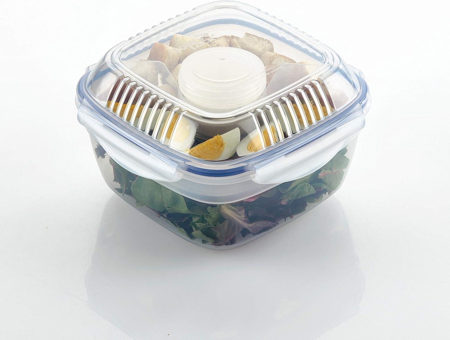 image:imageLocknLock Easy Essentials Food Storage Container SetFood Storage Bin Set 8 Piece Clear1 Count Pack of 2