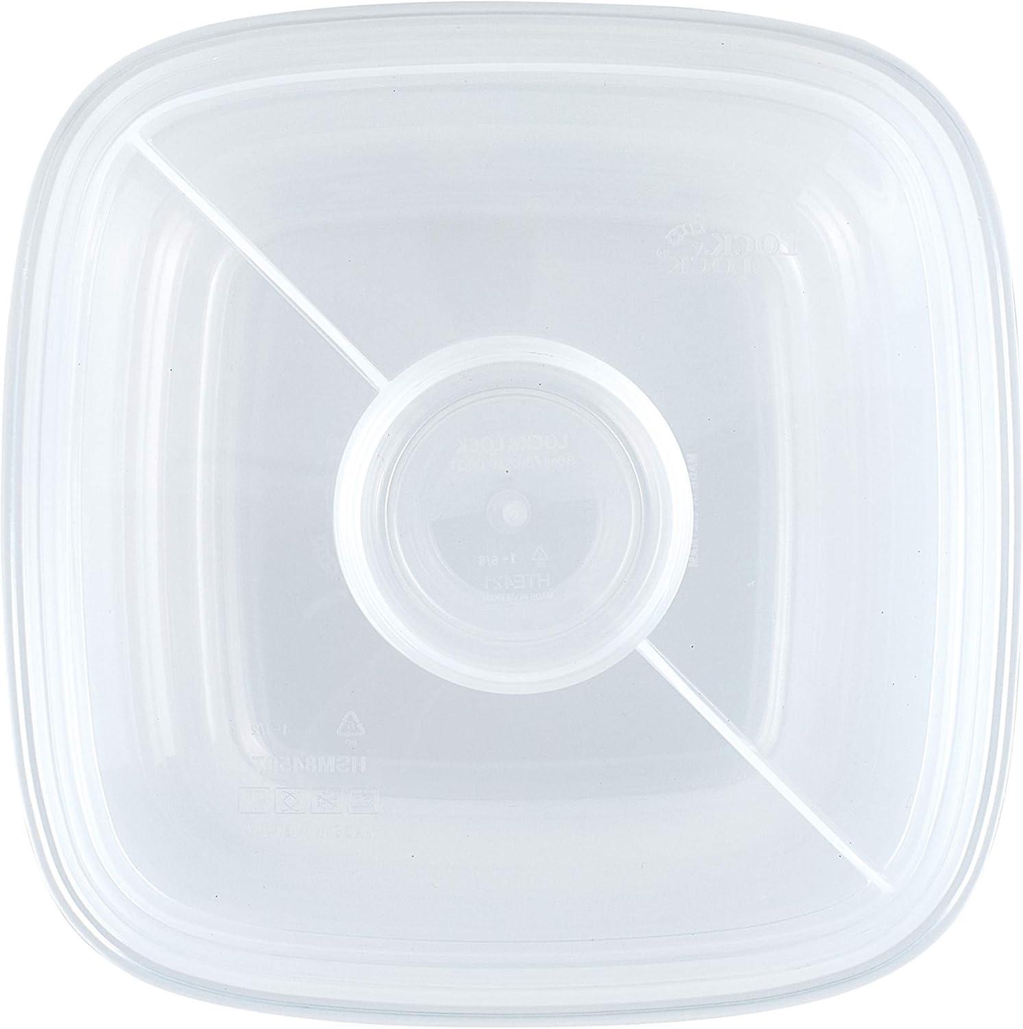 image:imageLocknLock Easy Essentials Food Storage Container SetFood Storage Bin Set 8 Piece Clear1 Count Pack of 2