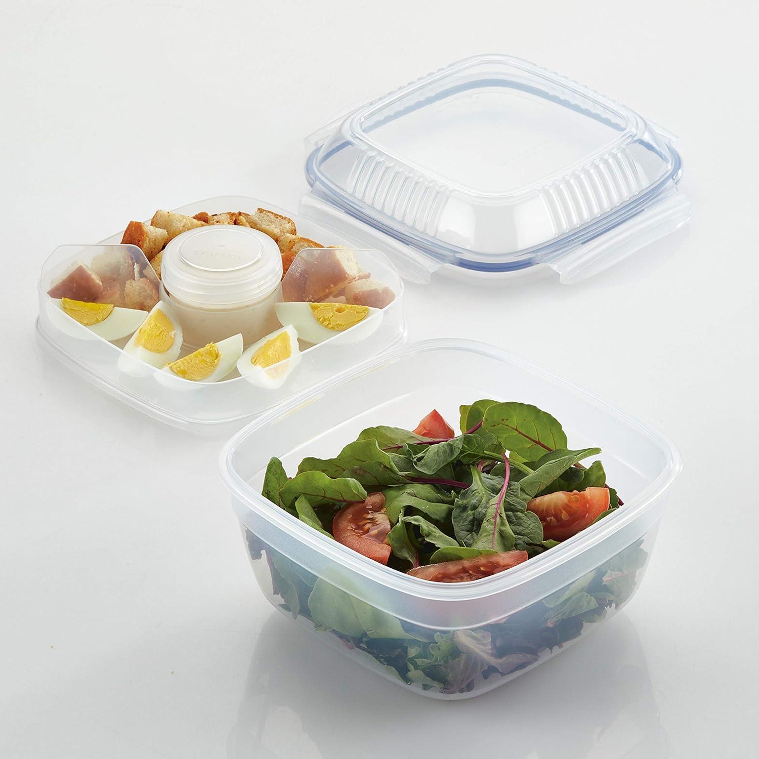image:imageLocknLock Easy Essentials Food Storage Container SetFood Storage Bin Set 8 Piece Clear1 Count Pack of 2