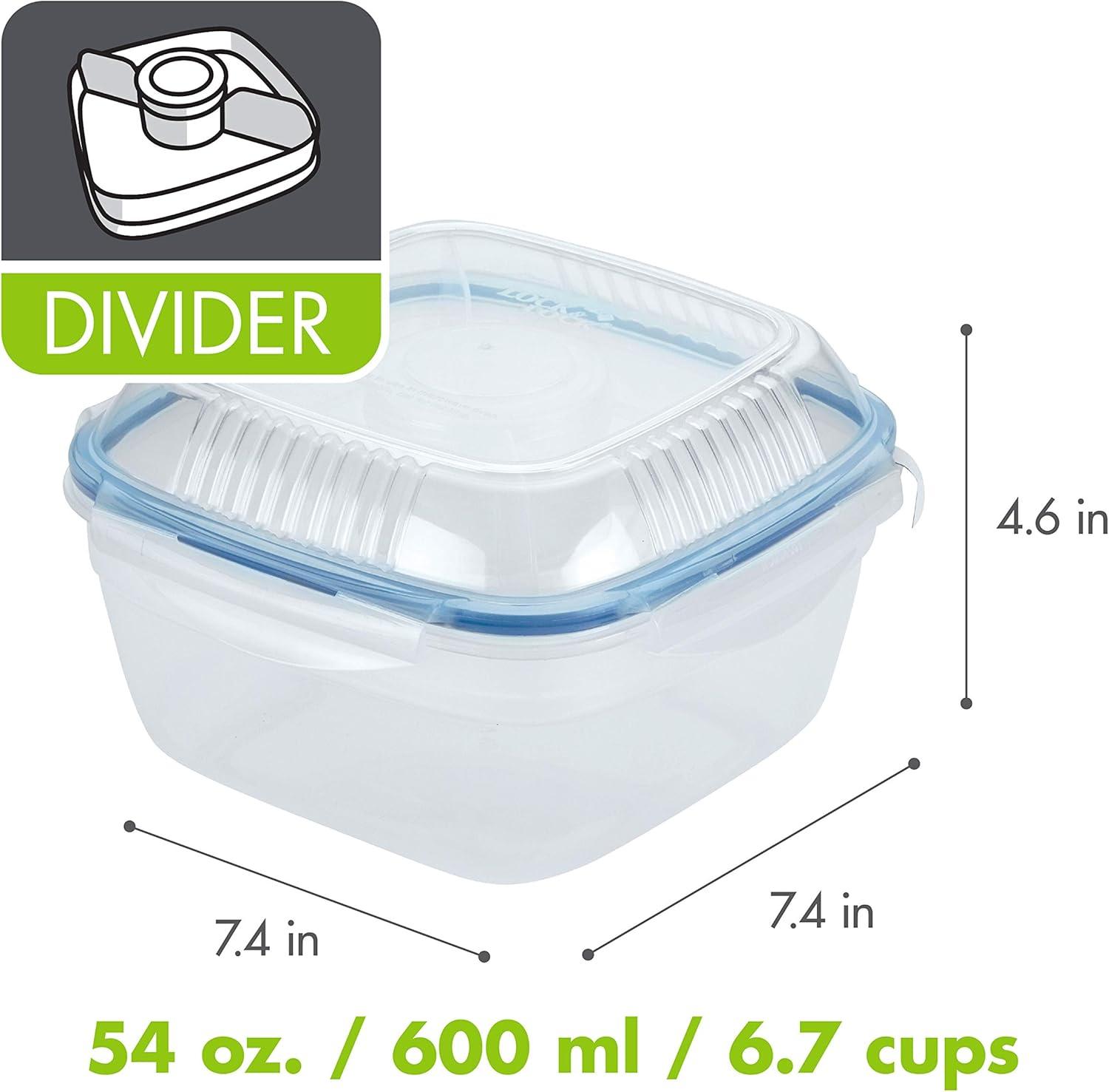 image:imageLocknLock Easy Essentials Food Storage Container SetFood Storage Bin Set 8 Piece Clear1 Count Pack of 2