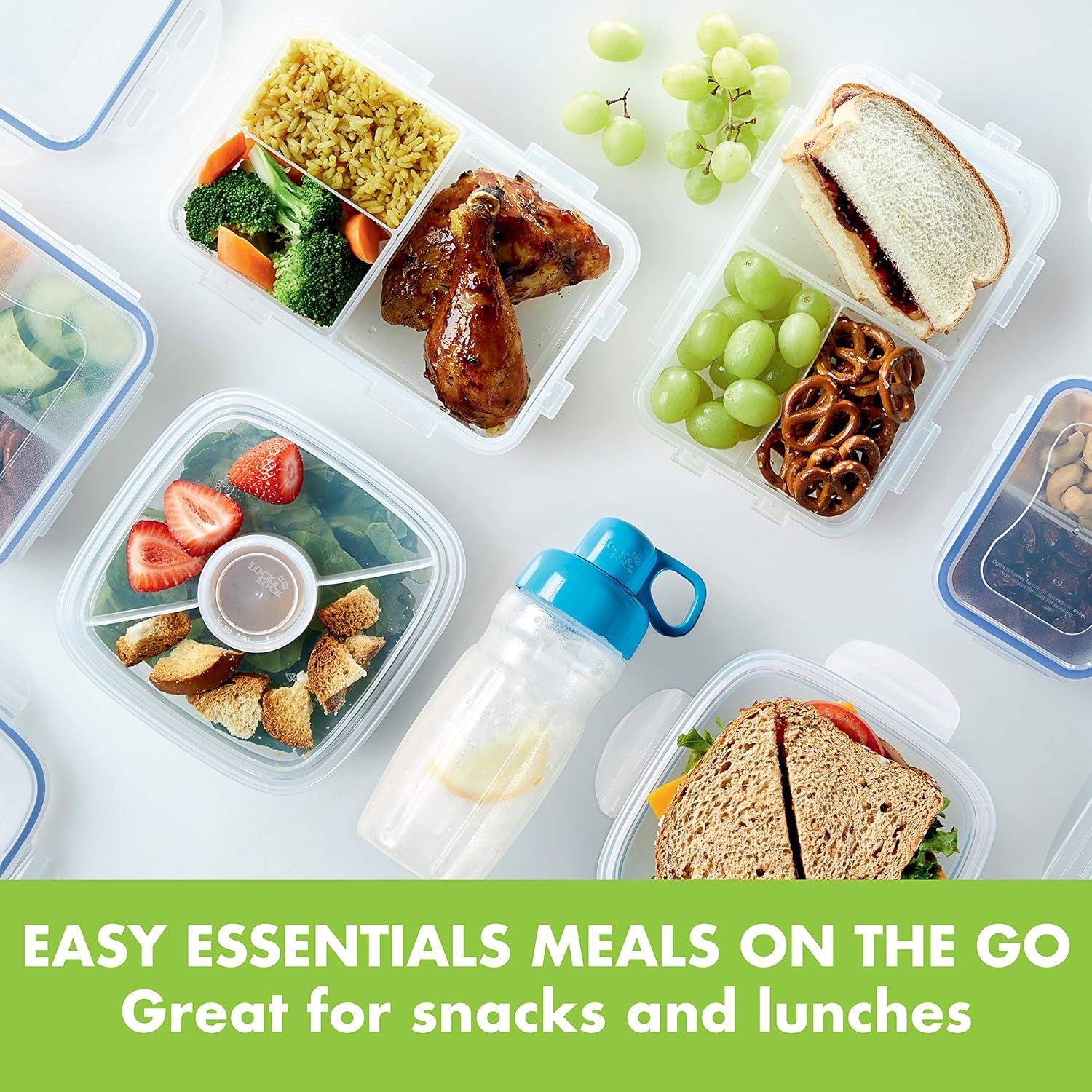 image:imageLocknLock Easy Essentials Food Storage Container SetFood Storage Bin Set 8 Piece Clear1 Count Pack of 2