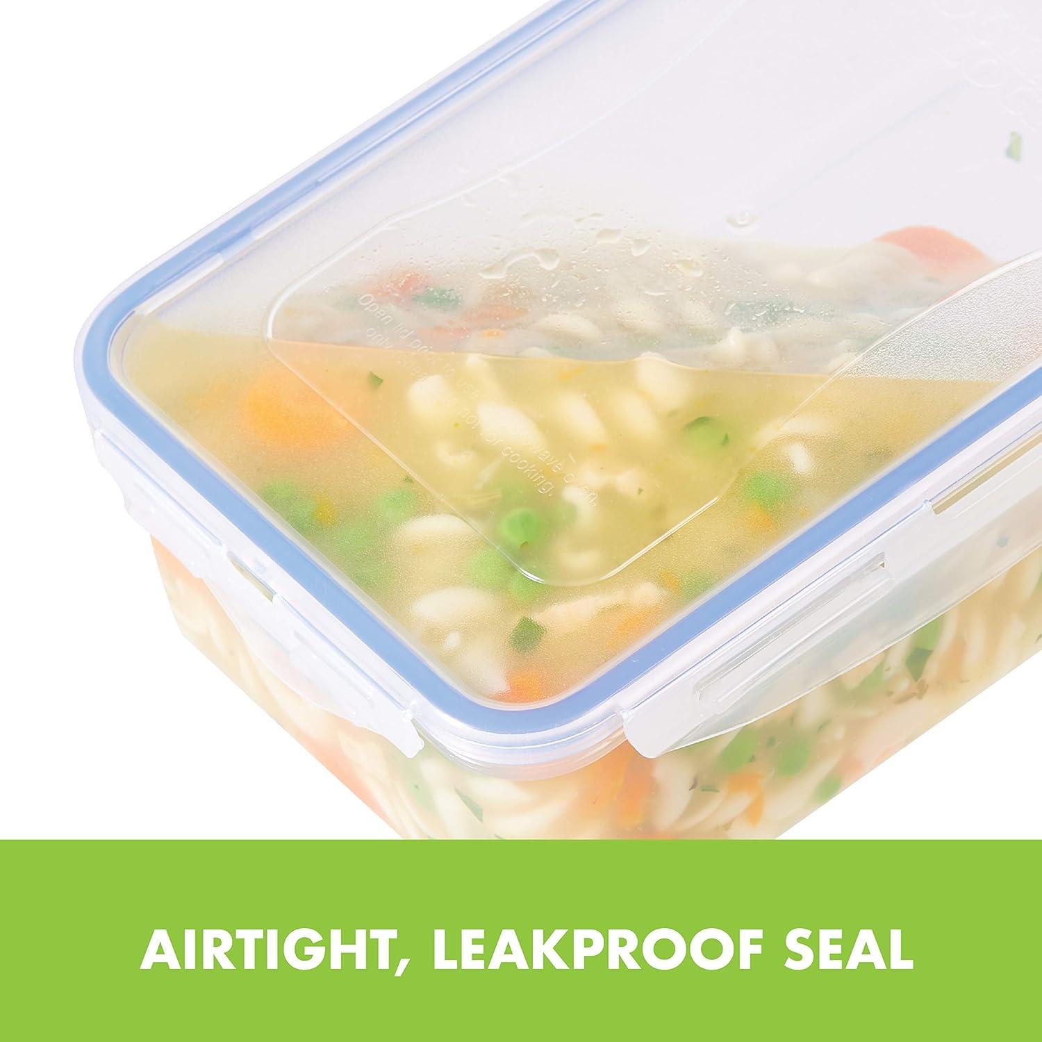 image:imageLocknLock Easy Essentials Food Storage Container SetFood Storage Bin Set 8 Piece Clear1 Count Pack of 2