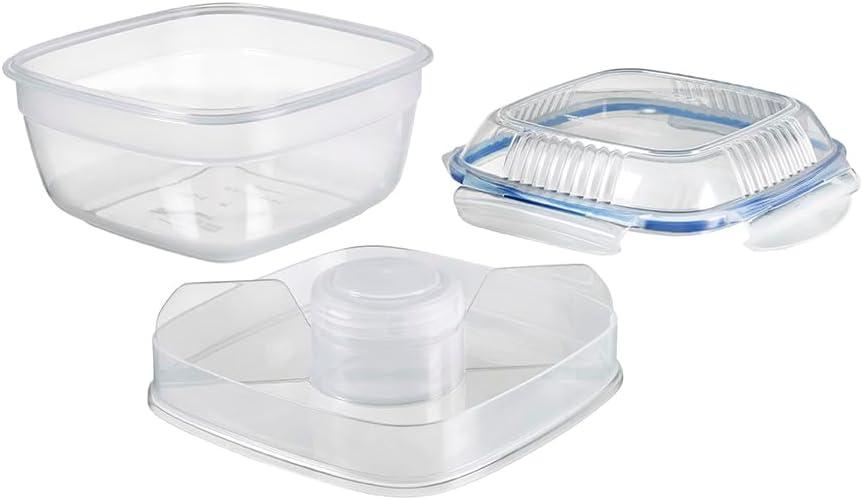 image:imageLocknLock Easy Essentials Food Storage Container SetFood Storage Bin Set 8 Piece Clear1 Count Pack of 3