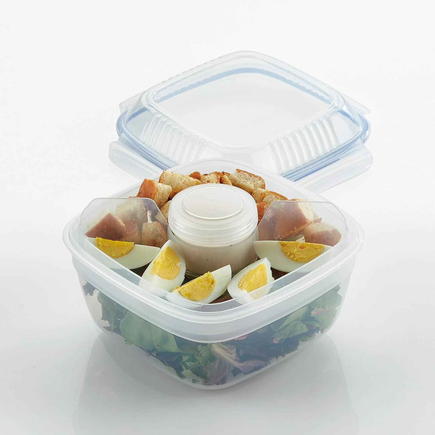 image:imageLocknLock Easy Essentials Food Storage Container SetFood Storage Bin Set 8 Piece Clear1 Count Pack of 3