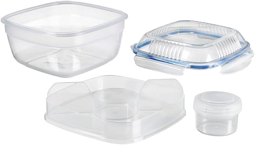 image:imageLocknLock Easy Essentials Food Storage Container SetFood Storage Bin Set 8 Piece Clear54 Oz
