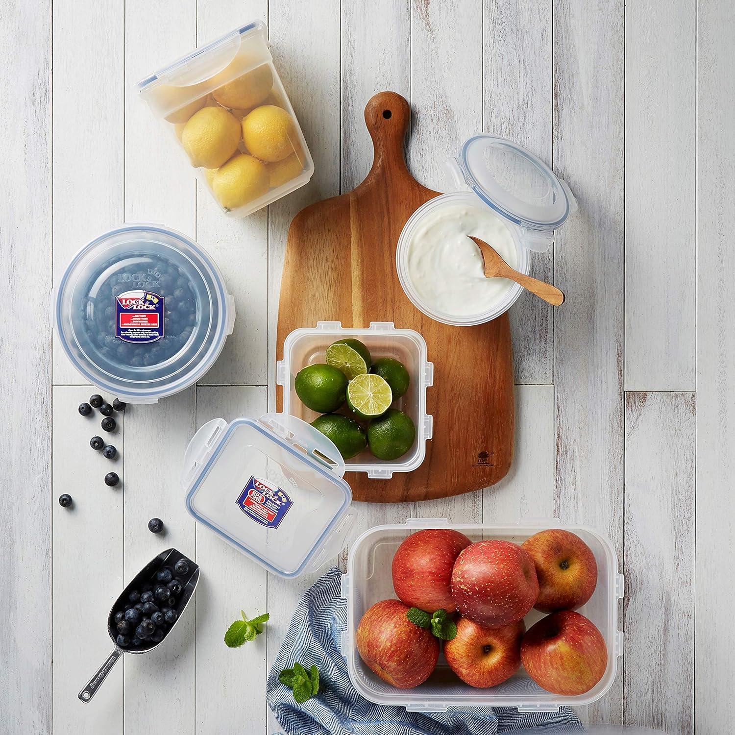 image:imageLocknLock Easy Essentials Food Storage Container SetFood Storage Bin Set 8 Piece Clear8 Piece Set