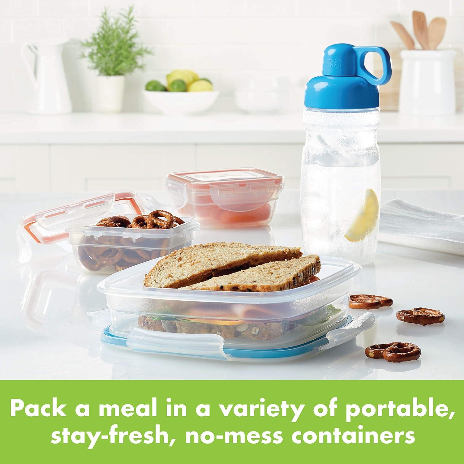 image:imageLocknLock Easy Essentials Food Storage Container SetFood Storage Bin Set 8 Piece Clear8 Piece Set