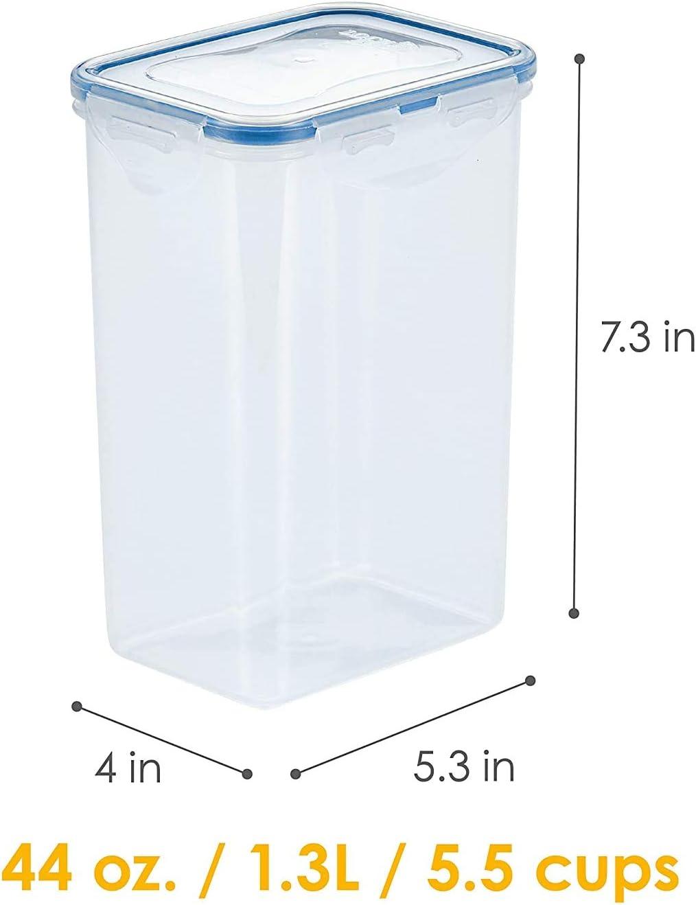 image:imageLocknLock Easy Essentials Pantry Rectangular Food Storage Container 55 Cup Clear1 Count Pack of 1