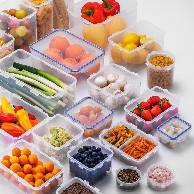 image:imageLocknLock Easy Essentials Pantry Rectangular Food Storage Container 55 Cup Clear1 Count Pack of 1