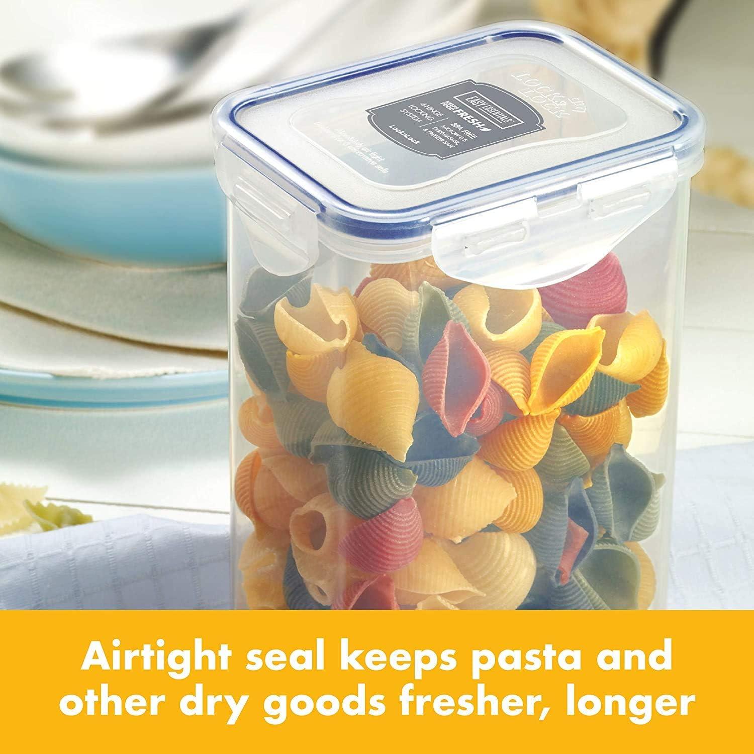 image:imageLocknLock Easy Essentials Pantry Rectangular Food Storage Container 55 Cup Clear1 Count Pack of 1