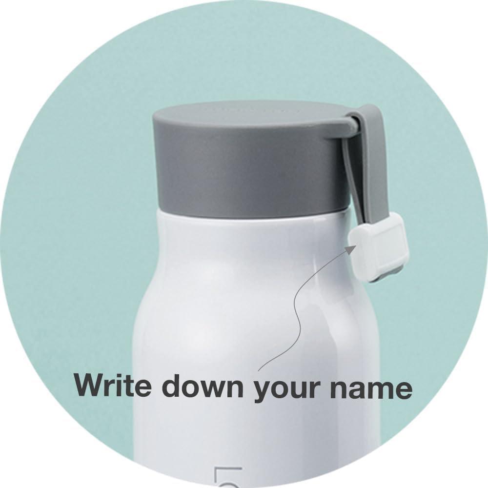 image:imageLocknLock Name Tumbler White 12oz BPAFree Double Wall Stainless Steel Vacuum Insulated Tumbler with LeakProof Lid and Handle Thermal Travel Water BottleWhite