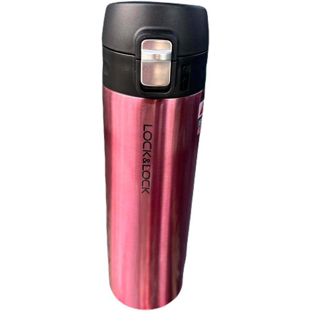 image:imageLOCK amp LOCK Feather Light Stainless Steel Vacuum Insulated Thermal Travel Mug 17 oz Ruby RedRuby Red