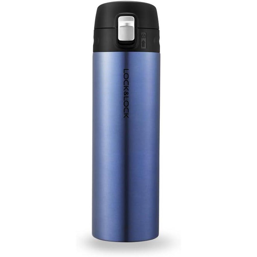 image:imageLOCK amp LOCK Feather Light Stainless Steel Vacuum Insulated Thermal Travel Mug 17 oz Ruby RedSapphire Blue