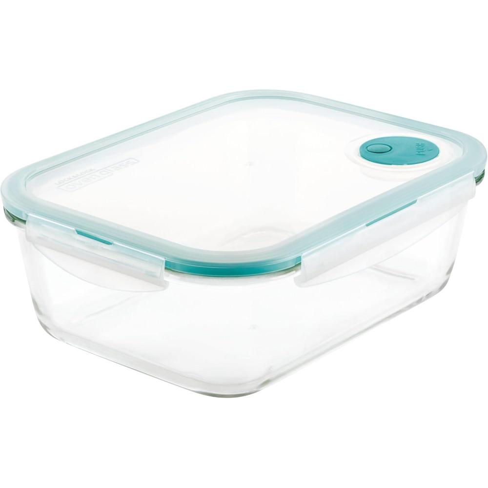 image:imageLock amp Lock Purely Better Glass Food Storage Container with Steam Vent Lid Square17 oz Color May VarySquare 676 oz