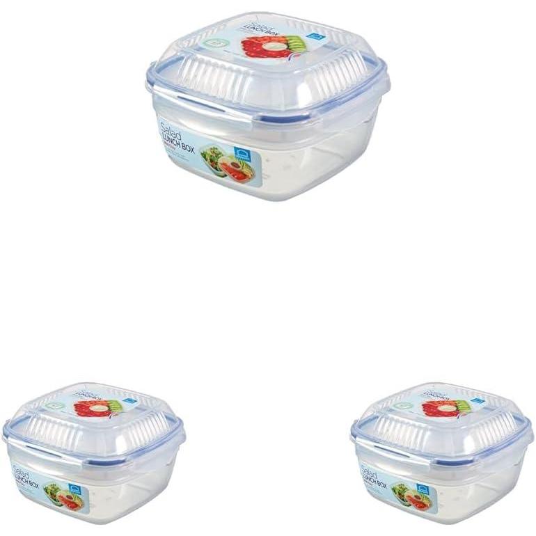 image:imageLocknLock Easy Essentials Food Storage Container SetFood Storage Bin Set 8 Piece Clear1 Count Pack of 3