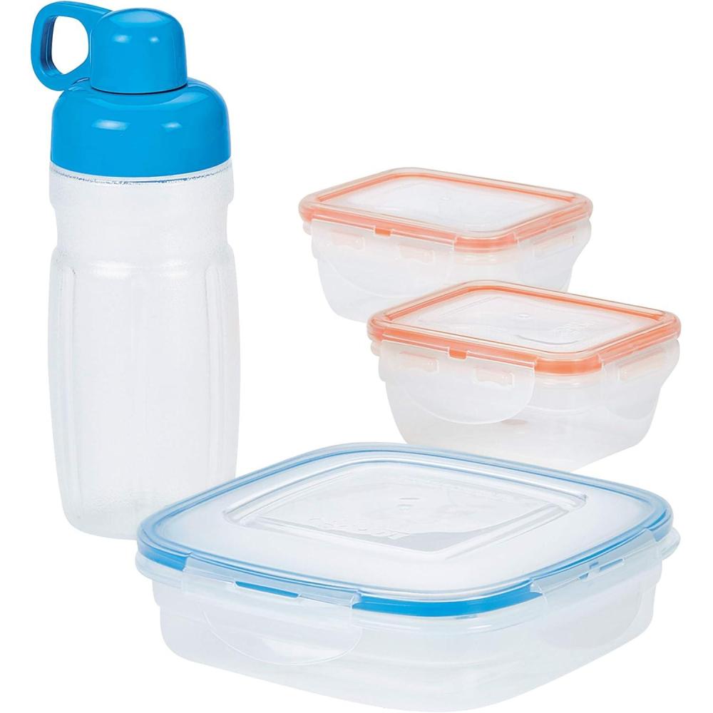 image:imageLocknLock Easy Essentials Food Storage Container SetFood Storage Bin Set 8 Piece Clear8 Piece Set