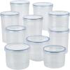 image:imageLock amp Lock Easy Essentials Food Storage Bin SetAirtight Container LidsBPAFreeDishwasher Safe 20 Piece Clear
