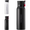 image:imageLocknLock Name Tumbler White 12oz BPAFree Double Wall Stainless Steel Vacuum Insulated Tumbler with LeakProof Lid and Handle Thermal Travel Water BottleBlack