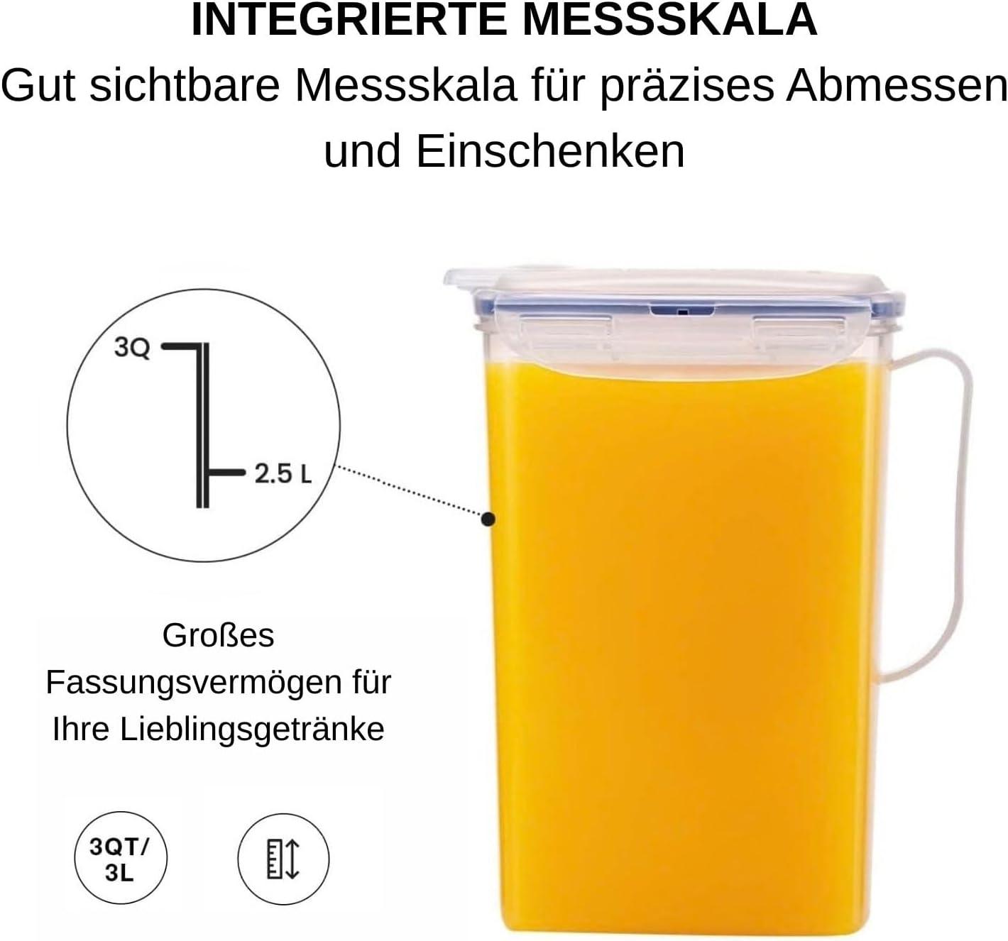 image:imageLocknLock Aqua Fridge Door Water Jug with Handle BPA Free Plastic Pitcher with Flip Top Lid Perfect for Making Teas and Juices 2 Quarts IvoryClear