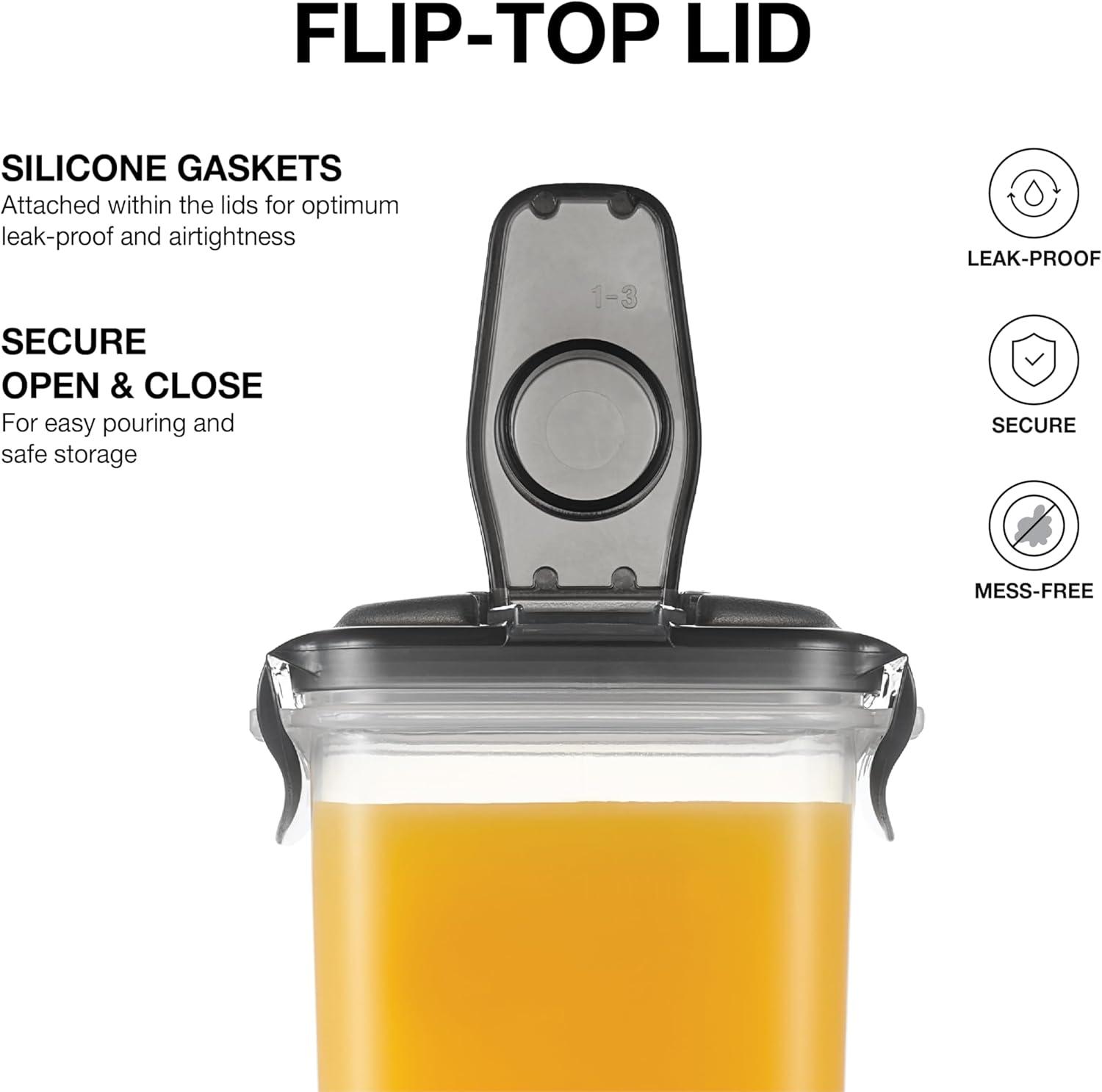 image:imageLocknLock Aqua Fridge Door Water Jug with Handle BPA Free Plastic Pitcher with Flip Top Lid Perfect for Making Teas and Juices 2 Quarts IvoryGray