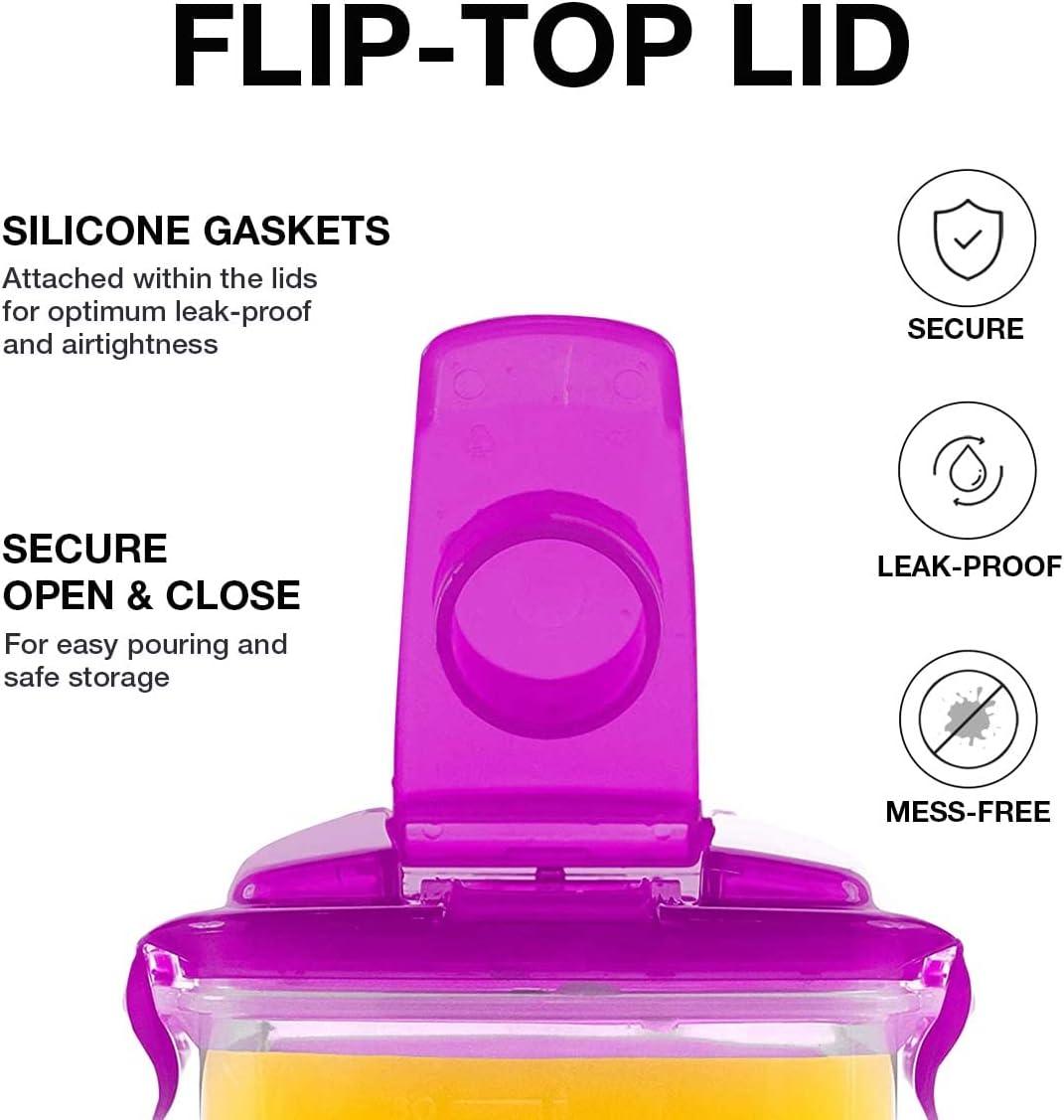 image:imageLocknLock Aqua Fridge Door Water Jug with Handle BPA Free Plastic Pitcher with Flip Top Lid Perfect for Making Teas and Juices 2 Quarts IvoryPurple