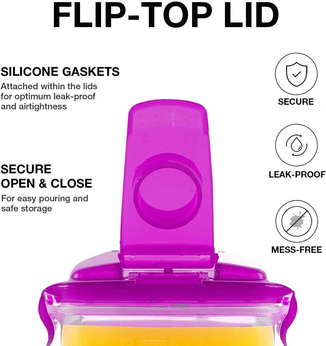 image:imageLocknLock Aqua Fridge Door Water Jug with Handle BPA Free Plastic Pitcher with Flip Top Lid Perfect for Making Teas and Juices 2 Quarts IvoryPurple