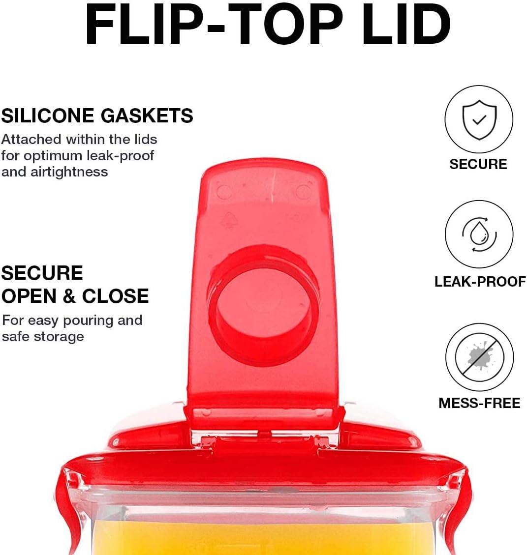 image:imageLocknLock Aqua Fridge Door Water Jug with Handle BPA Free Plastic Pitcher with Flip Top Lid Perfect for Making Teas and Juices 2 Quarts IvoryRed