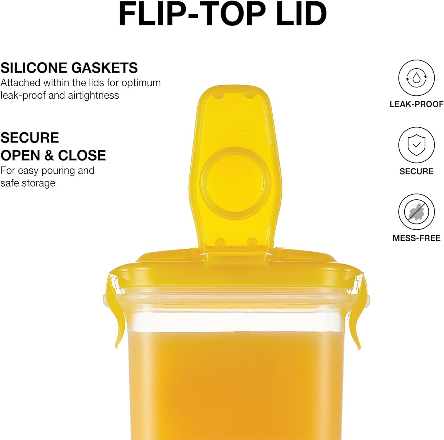 image:imageLocknLock Aqua Fridge Door Water Jug with Handle BPA Free Plastic Pitcher with Flip Top Lid Perfect for Making Teas and Juices 2 Quarts IvoryYellow