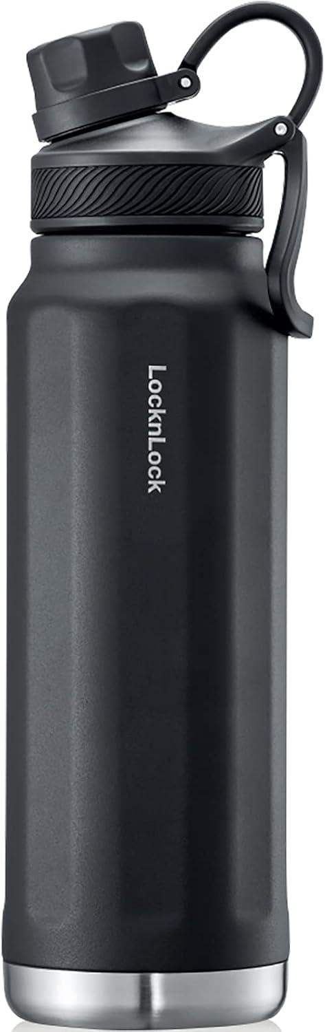 image:imageLocknLock Trek Bottle Stainless Steel Double Wall Insulated 32 oz BlackBlack