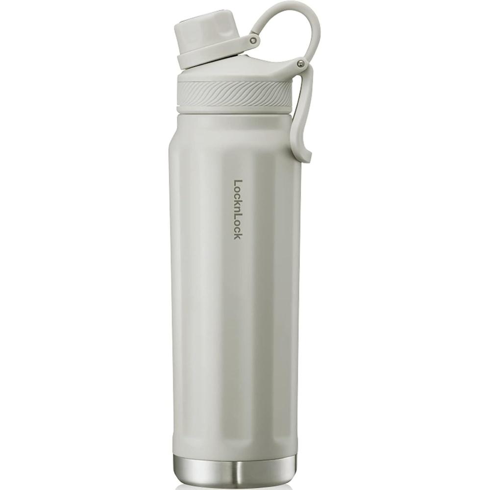 image:imageLocknLock Trek Bottle Stainless Steel Double Wall Insulated 32 oz BlackIvory