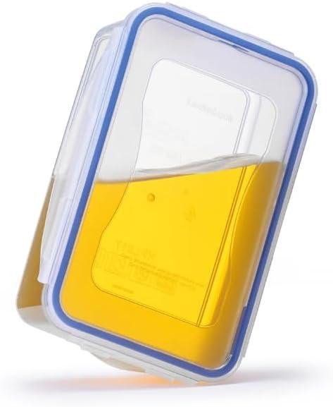 image:imageLOCK amp LOCK Easy Essentials Storage Food Storage Container Set Food Storage Bin Set 4 Piece Clear4 Piece