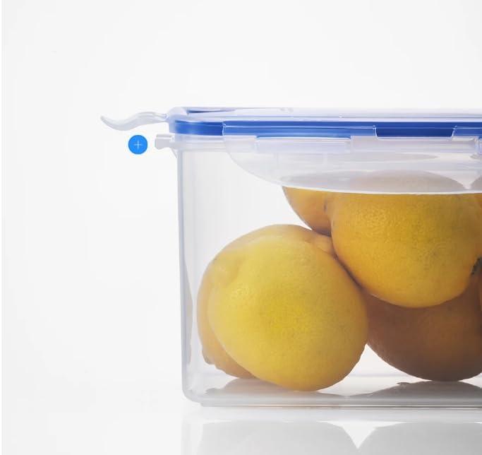 image:imageLOCK amp LOCK Easy Essentials Storage Food Storage Container Set Food Storage Bin Set 4 Piece Clear4 Piece