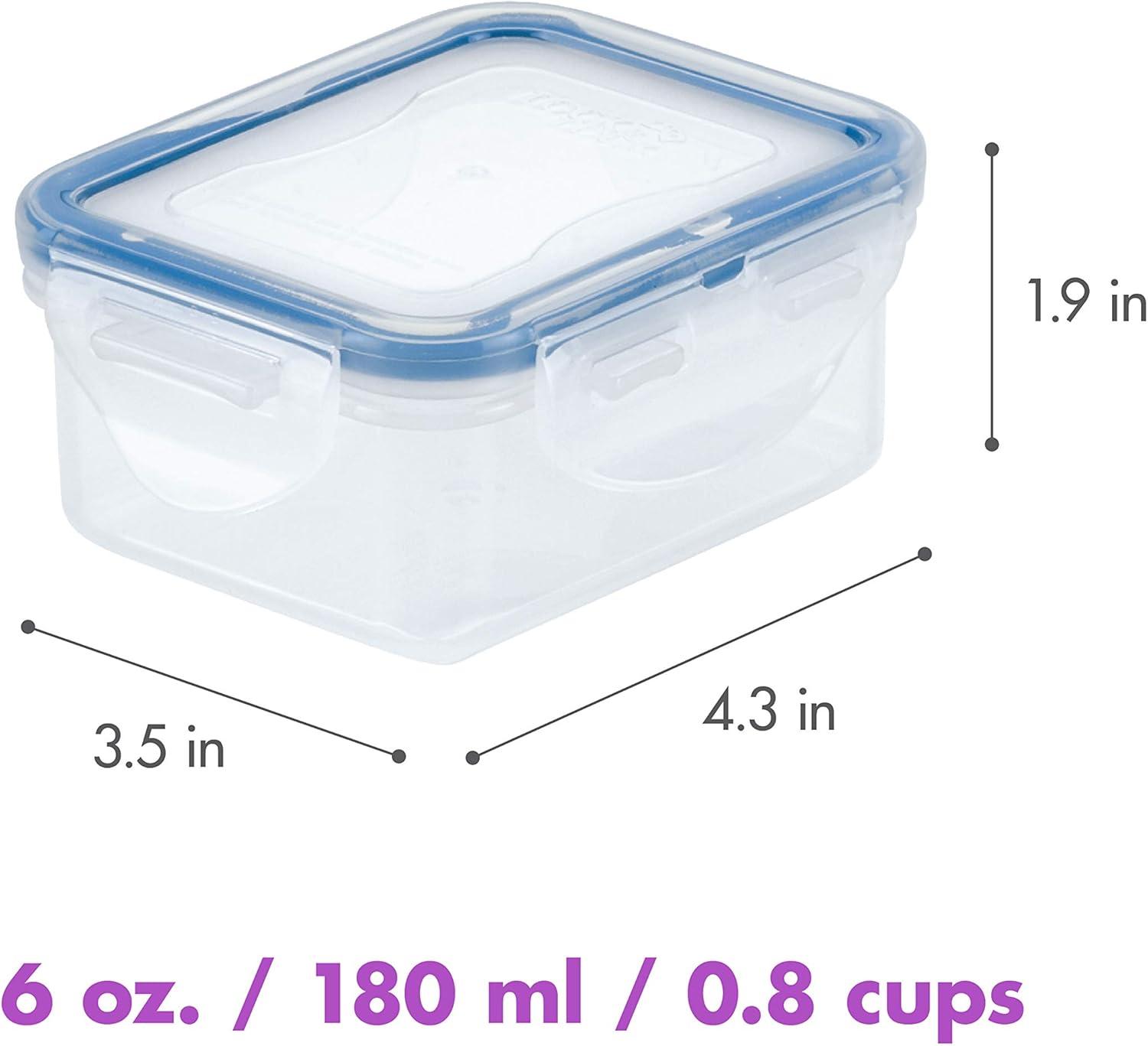 image:imageLocknLock Easy Essentials Container Food Storage Bin Set 6 Piece Clear4 Piece