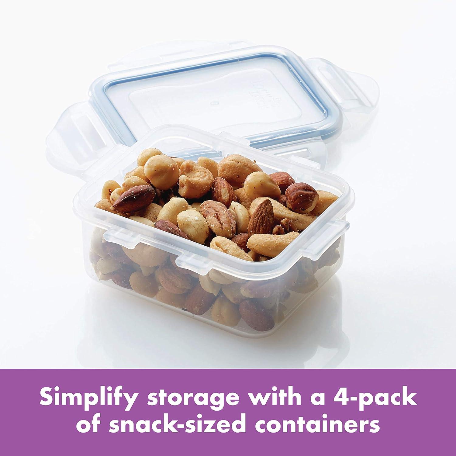 image:imageLocknLock Easy Essentials Container Food Storage Bin Set 6 Piece Clear4 Piece