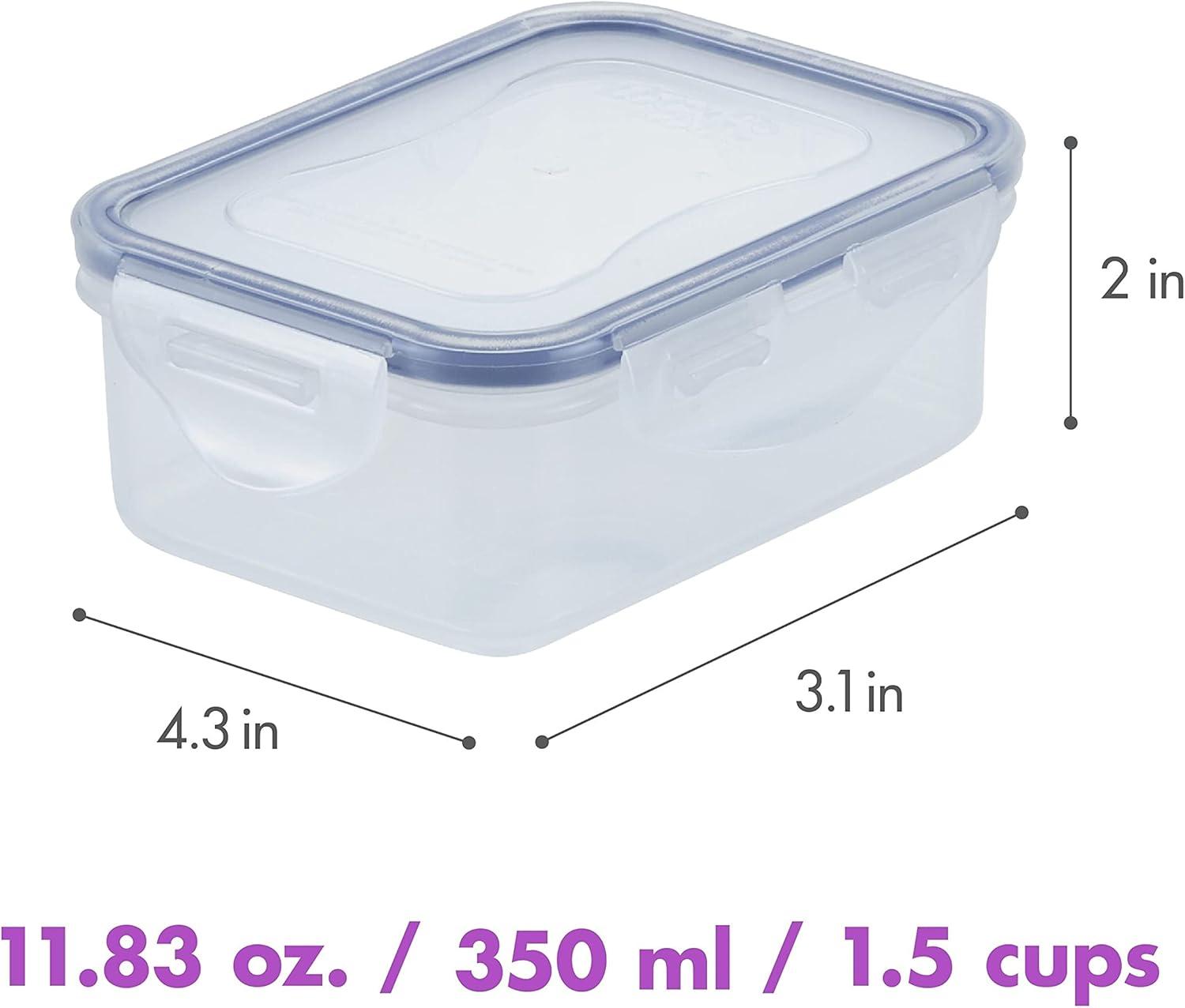 image:imageLocknLock Easy Essentials Container Food Storage Bin Set 6 Piece Clear6 Piece