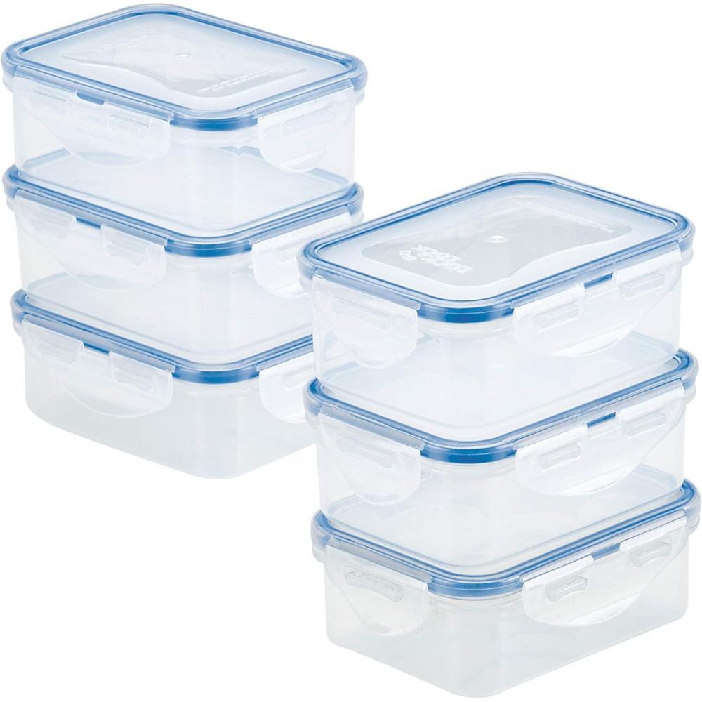 image:imageLocknLock Easy Essentials Container Food Storage Bin Set 6 Piece Clear6 Piece